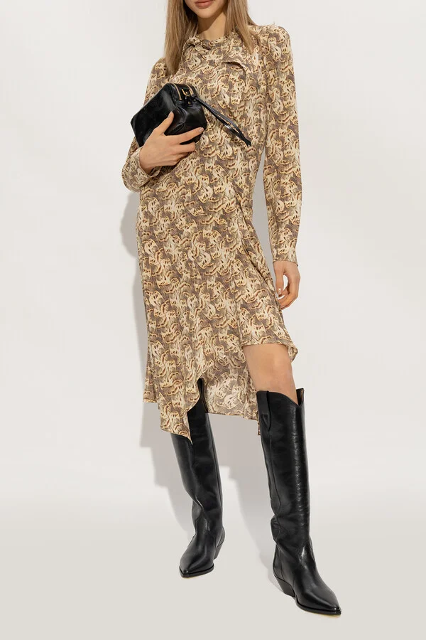 ‘Denvee’ Heeled Boots In Leather, , - Black - Image 2
