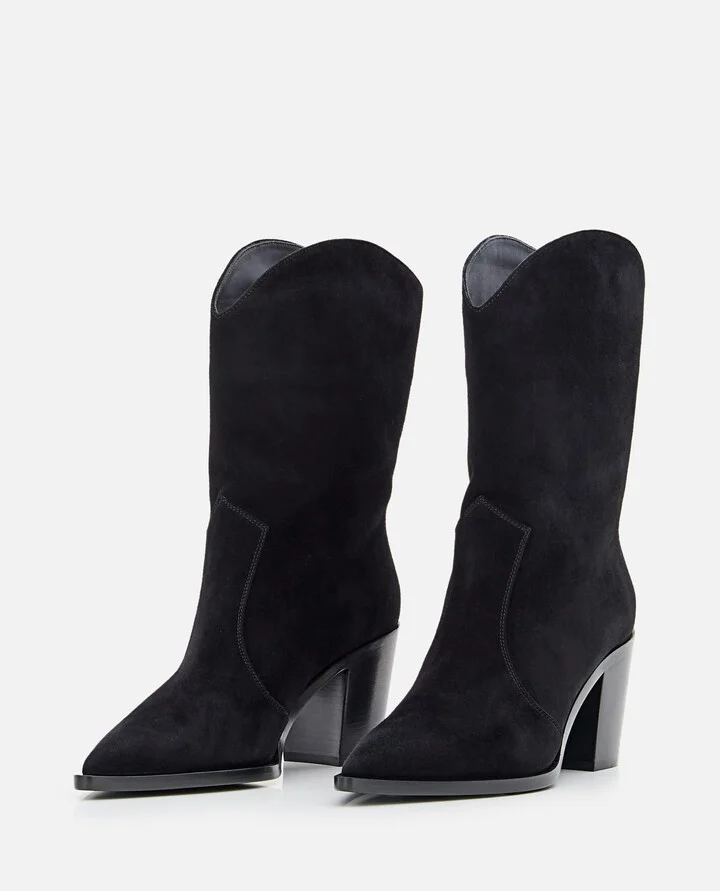Denver Suede Texan Boots - Image 2