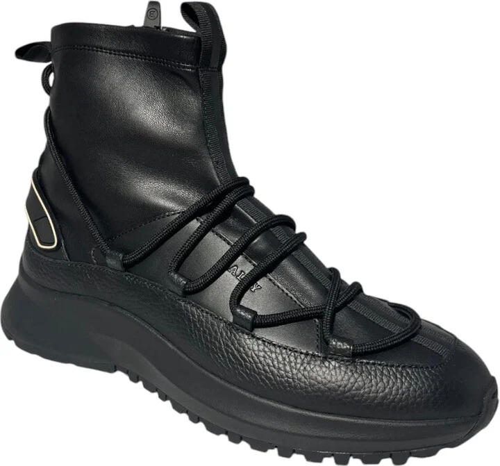 Denwer 6301868 Men's Black Laced Sneakers & Boots