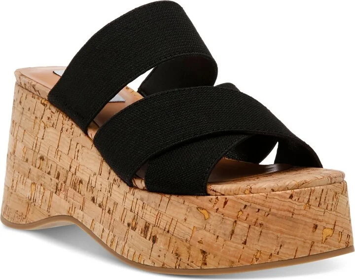 Deo Womens Wedge Slip On Platform Sandals