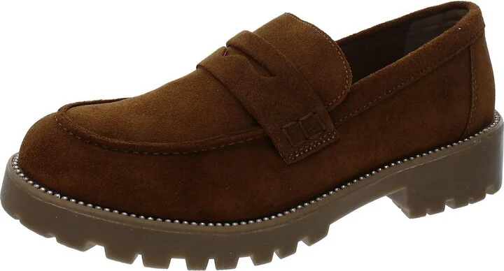 Derbr Womens Suede Slip-On Loafers