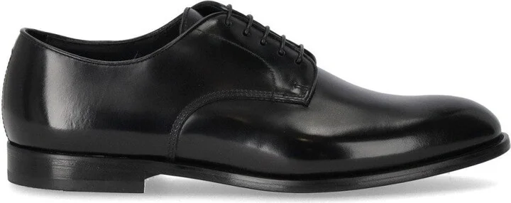 Derby Horse Black Lace Up