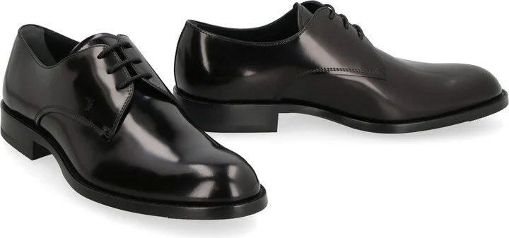 Derby Leather Lace-up Shoes - Image 3