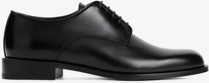 Derby Leather Lace-Up Shoes