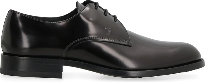 Derby Leather Lace-up Shoes