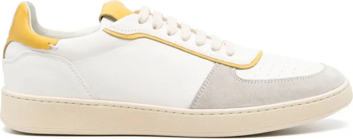 Derby leather sneakers