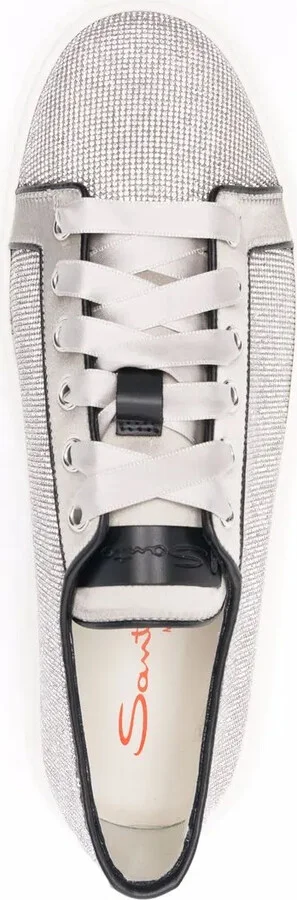 Derby sequin-embellished low-top sneakers - Image 4