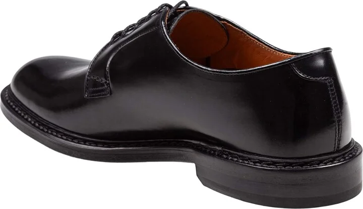 Derby Shoe In Black Leather - Image 4