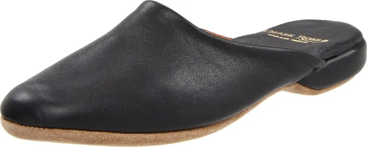 Derek Rose Men's Classic Calfskin Mule Slipper in Wine