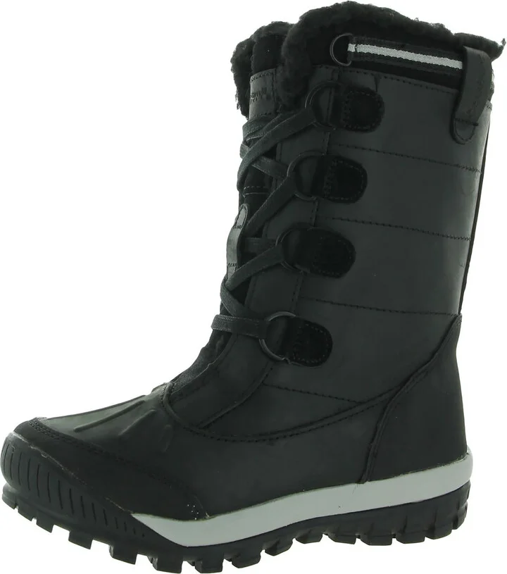 Desdemona Womens Leather Waterproof Snow Boots