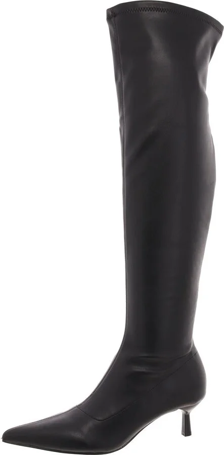 Deserai Womens Kitten Over-The-Knee Boots