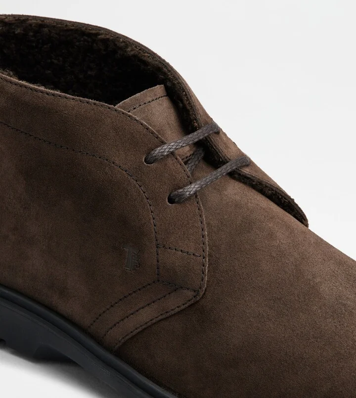 Desert Boots in Suede - Furry Lining - Image 5