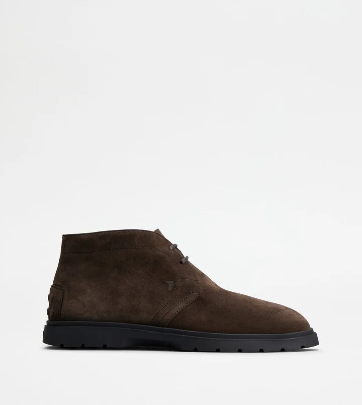 Desert Boots in Suede - Furry Lining