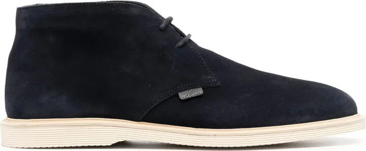 Desert suede lace-up boots