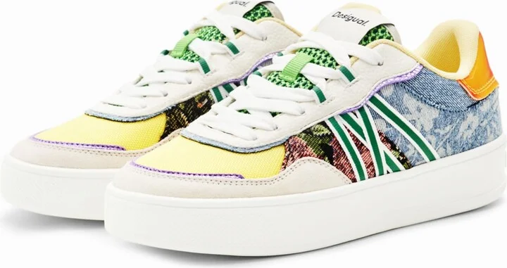 Desigual Patchwork Platform Sneakers