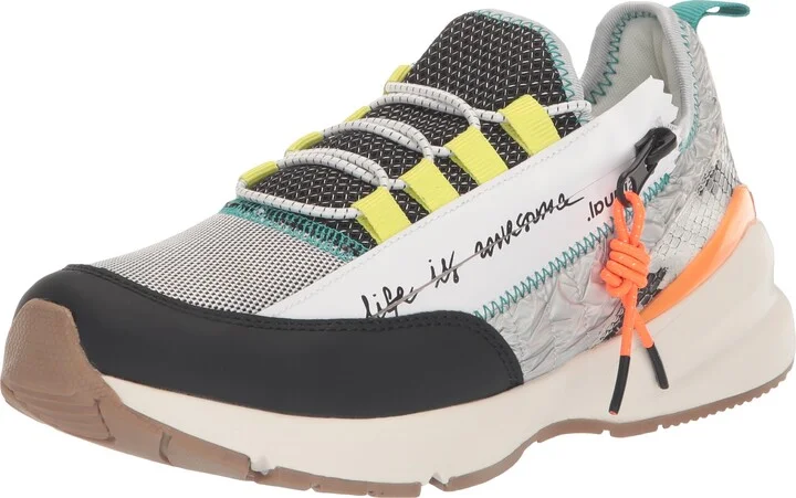 Desigual Women's 4 Woman PU Sneakers Low Shoes_Moon_Zipper 9019 Tutti Fruti