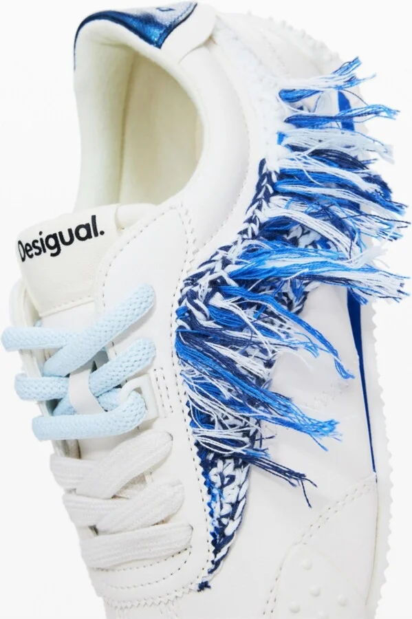 Desigual Women's Frayed fabric sneakers - Image 3