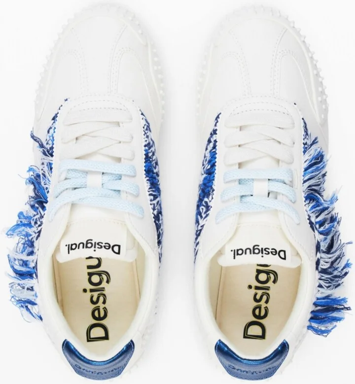 Desigual Women's Frayed fabric sneakers - Image 4