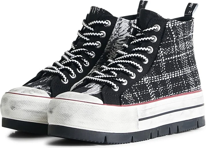 Desigual Women's Shoes 4 Woman Fabric Sneaker Boot