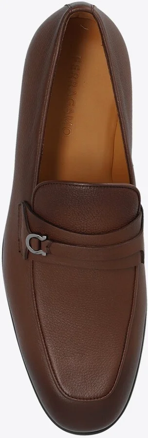 Desio Gancini Leather Loafers - Image 3