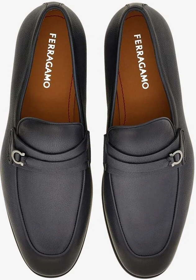 Desio Gancini Leather Loafers - Image 2
