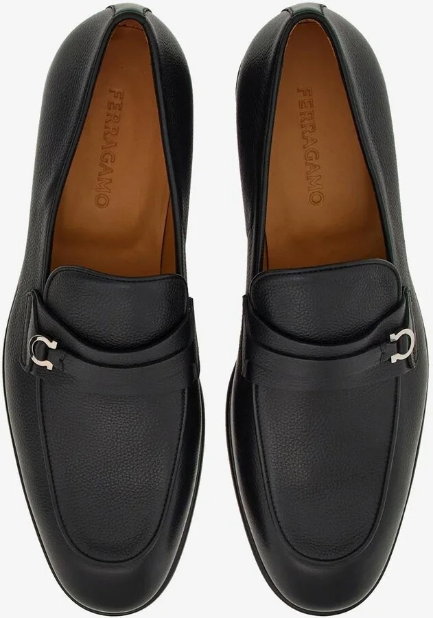 Desio Gancini Leather Loafers - Image 2