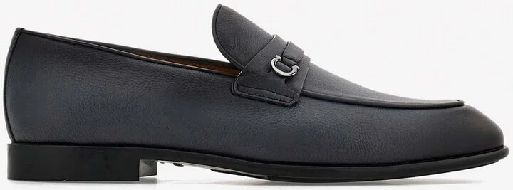 Desio Gancini Leather Loafers