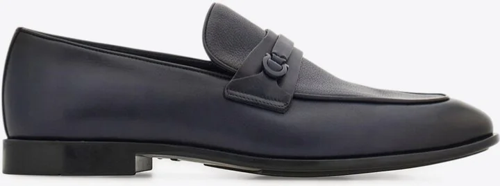 Desio Gancini Leather Loafers