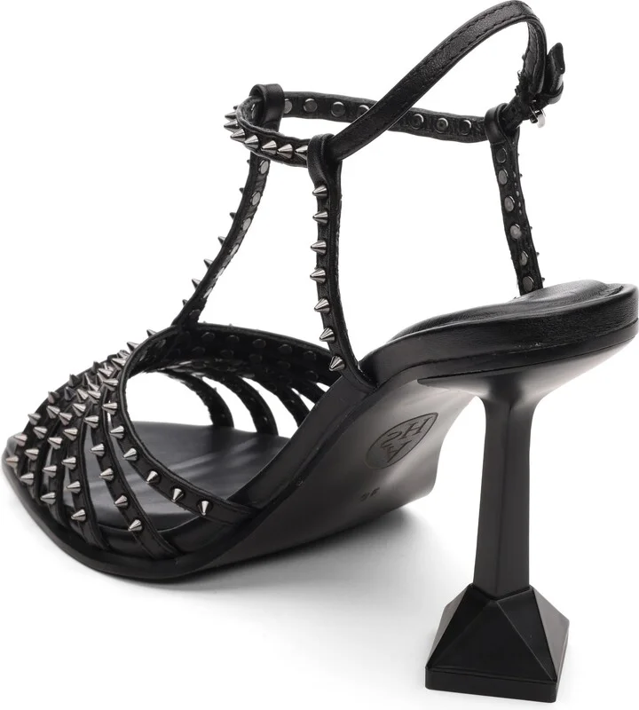 Desire Studded T-Strap Sandal - Image 2