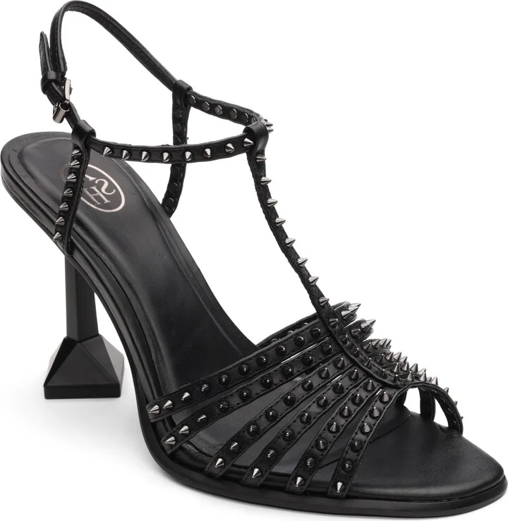 Desire Studded T-Strap Sandal