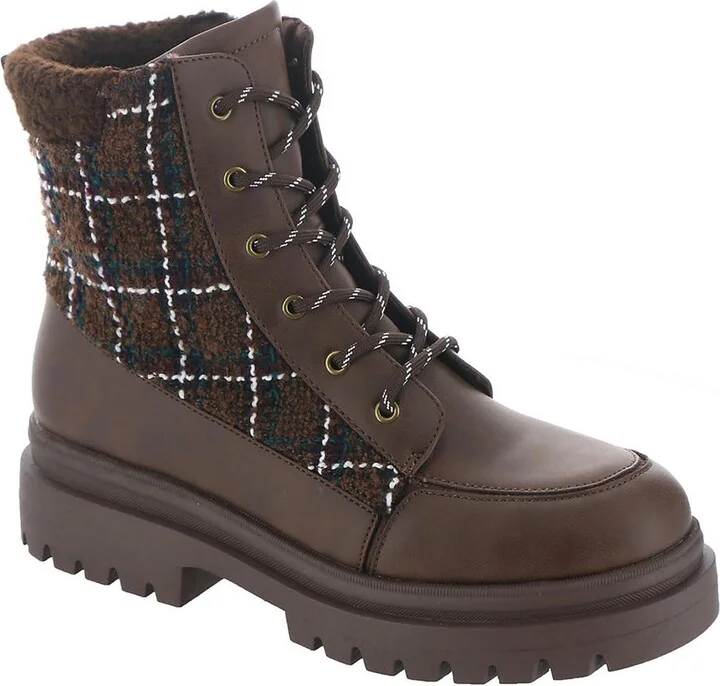 Desmond Womens Padded Insole Faux Leather Ankle Boots