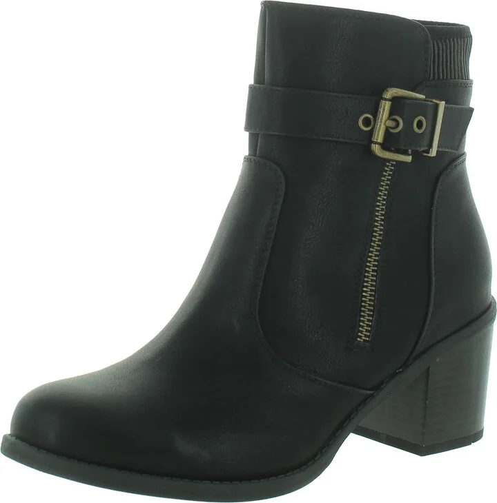Dessert Womens Faux Leather Ankle Boots