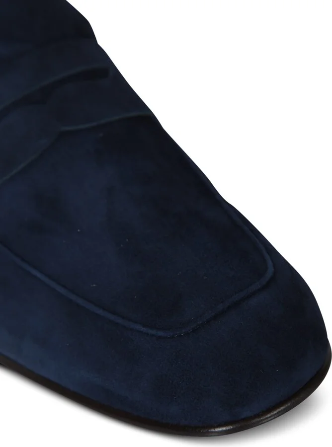 Destrutt Suede Blue Loafer - Image 4
