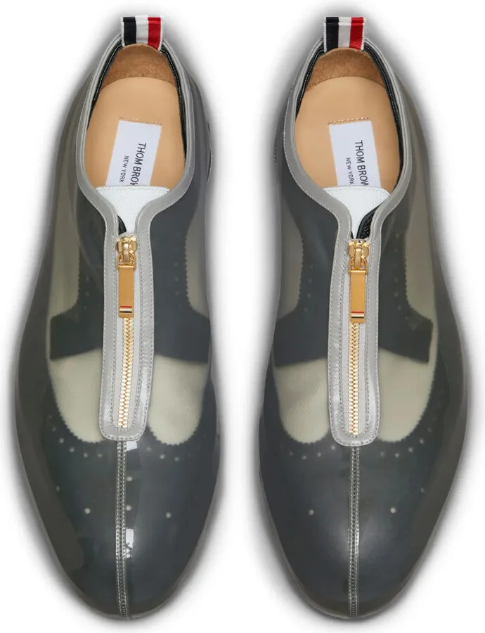 Detachable Transparent-Panel Oxford Shoes - Image 3