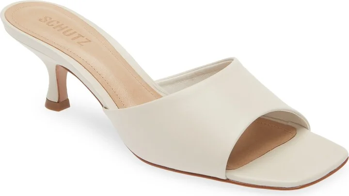 Dethalia Kitten Heel Slide Sandal