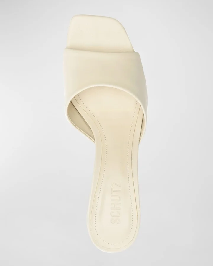 Dethalia Metallic Stiletto Mule Sandals - Image 3