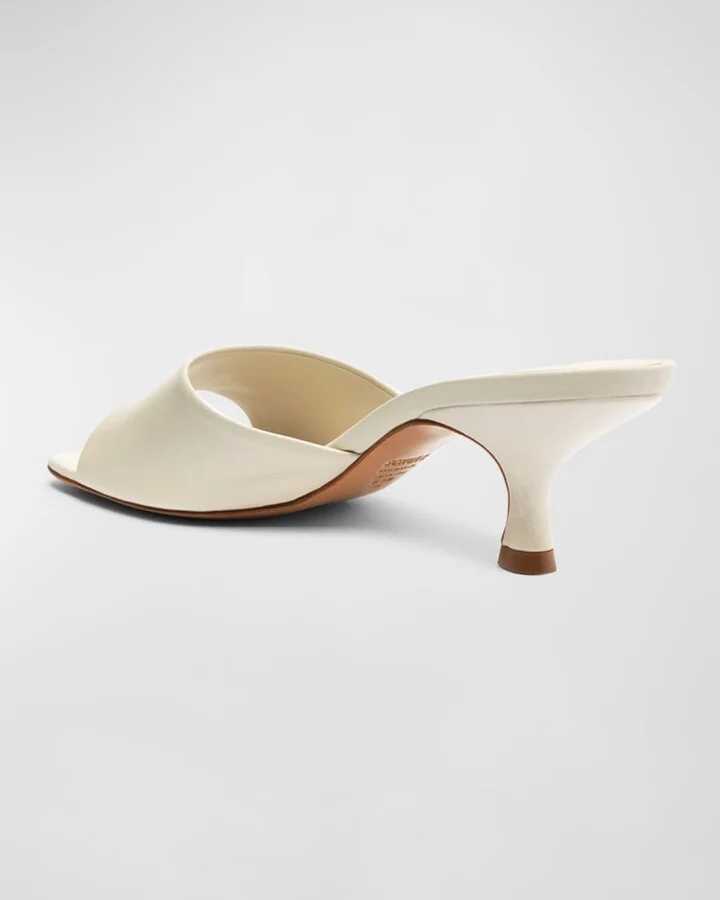 Dethalia Metallic Stiletto Mule Sandals - Image 4
