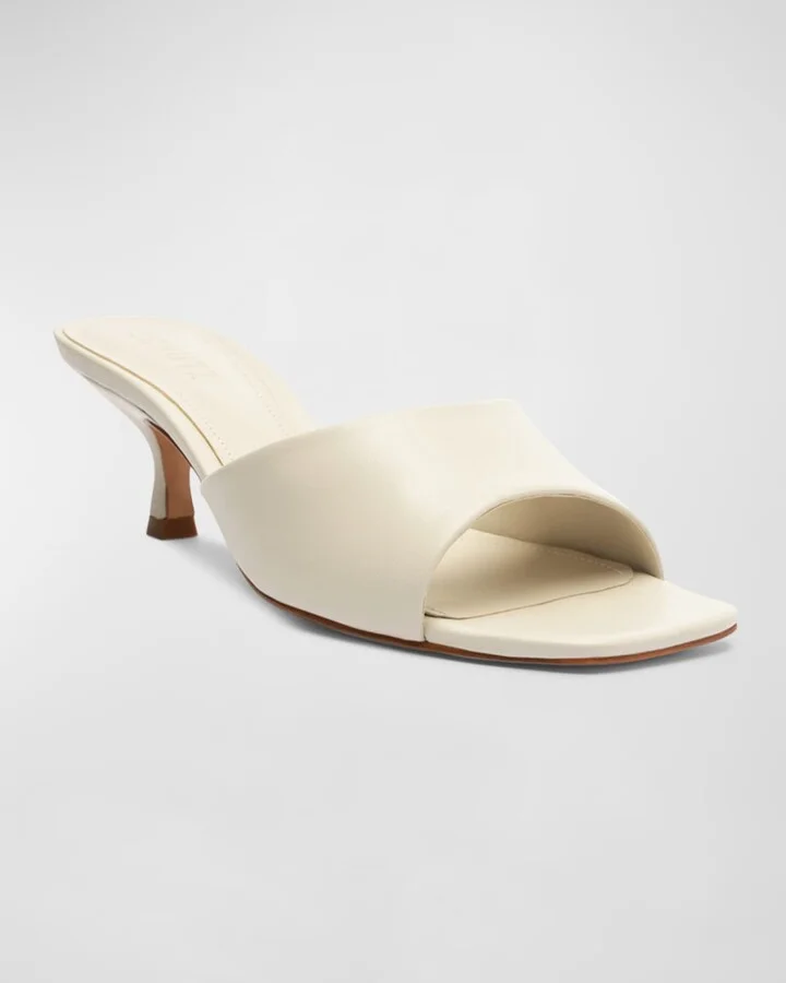 Dethalia Metallic Stiletto Mule Sandals - Image 7