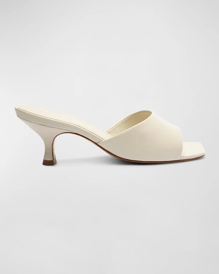 Dethalia Metallic Stiletto Mule Sandals