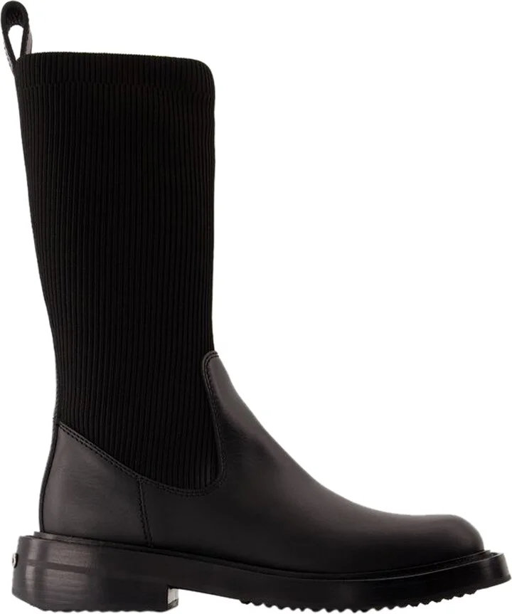 Detroit Sock Boots - Alexander Wang - Leather - Black
