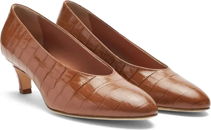 Deva 50mm crocodile-effect pumps - Image 2