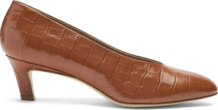 Deva 50mm crocodile-effect pumps
