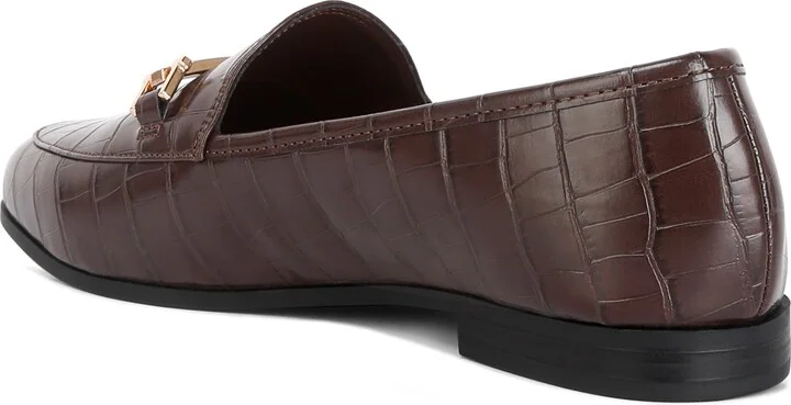 Deverell Croc Embossed Loafer - Image 2