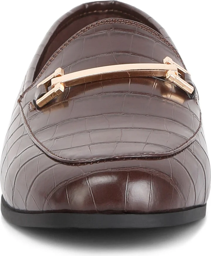 Deverell Croc Embossed Loafer - Image 3
