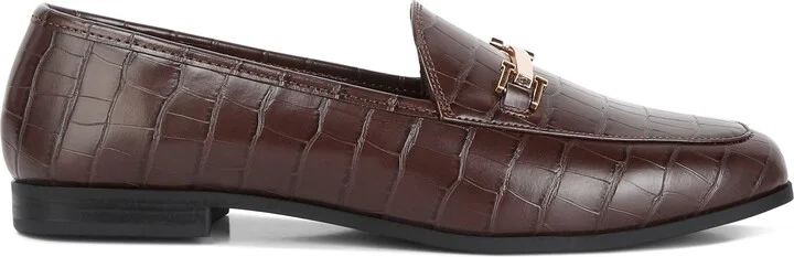Deverell Croc Embossed Loafer - Image 5