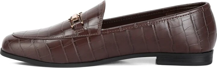 Deverell Croc Embossed Loafer - Image 9