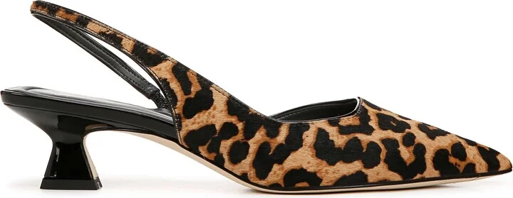 Devin Slingback Half D'Orsay Pointed Toe Kitten Heel Pump - Image 3
