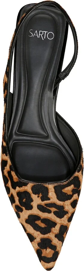 Devin Slingback Half D'Orsay Pointed Toe Kitten Heel Pump - Image 5