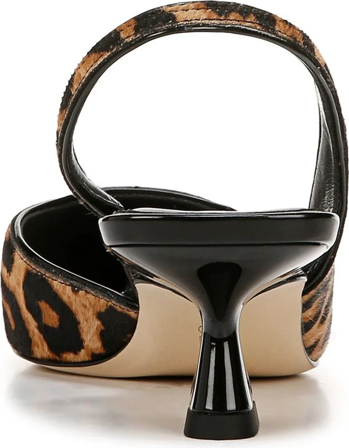 Devin Slingback Half D'Orsay Pointed Toe Kitten Heel Pump - Image 7