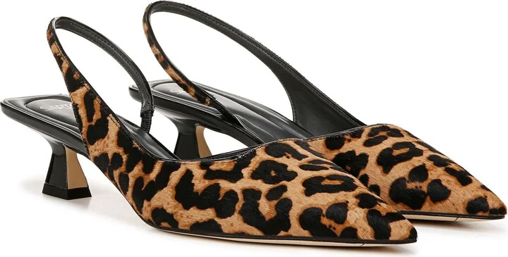 Devin Slingback Half D'Orsay Pointed Toe Kitten Heel Pump - Image 9
